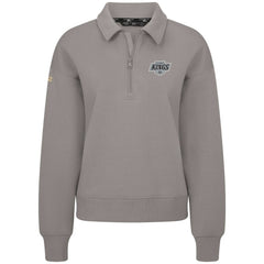 NHL Gray Los Angeles Kings Levelwear Women's Canmore Quarter-Zip Pullover