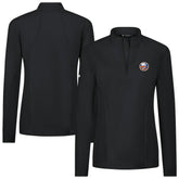 NHL Black New York Islanders Levelwear Women's Upright Quarter-Zip Pullover