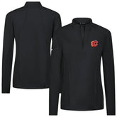 NHL Black Calgary Flames Levelwear Women's Upright Quarter-Zip Pullover