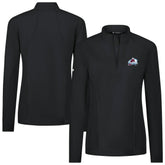 NHL Black Colorado Avalanche Levelwear Women's Upright Quarter-Zip Pullover