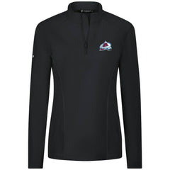 NHL Black Colorado Avalanche Levelwear Women's Upright Quarter-Zip Pullover
