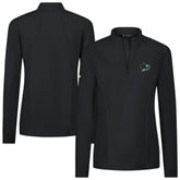 NHL Black San Jose Sharks Levelwear Women's Upright Quarter-Zip Pullover