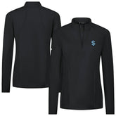 NHL Black Seattle Kraken Levelwear Women's Upright Quarter-Zip Pullover