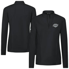 NHL Black Los Angeles Kings Levelwear Women's Upright Quarter-Zip Pullover