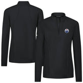 NHL Black Edmonton Oilers Levelwear Women's Upright Quarter-Zip Pullover