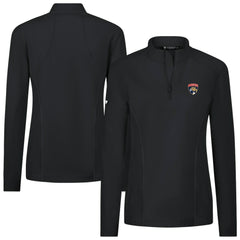 NHL Black Florida Panthers Levelwear Women's Upright Quarter-Zip Pullover