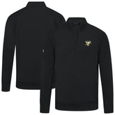 NHL Black Pittsburgh Penguins Levelwear Upright Tri-Blend Quarter-Zip Pullover