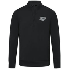 NHL Black Los Angeles Kings Levelwear Upright Tri-Blend Quarter-Zip Pullover
