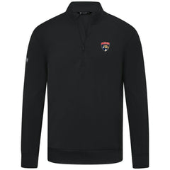 NHL Black Florida Panthers Levelwear Upright Tri-Blend Quarter-Zip Pullover