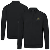 NHL Black Vegas Golden Knights Levelwear Upright Tri-Blend Quarter-Zip Pullover