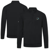 NHL Black San Jose Sharks Levelwear Upright Tri-Blend Quarter-Zip Pullover