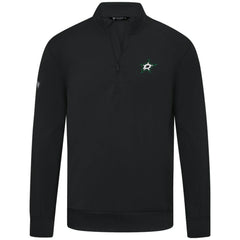 NHL Black Dallas Stars Levelwear Upright Tri-Blend Quarter-Zip Pullover