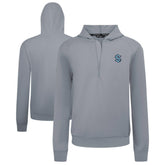 NHL Gray Seattle Kraken Levelwear Technic Quarter-Zip Pullover Hoodie