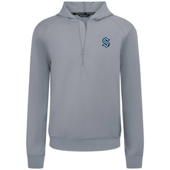 NHL Gray Seattle Kraken Levelwear Technic Quarter-Zip Pullover Hoodie