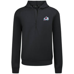 NHL Black Colorado Avalanche Levelwear Technic Quarter-Zip Pullover Hoodie