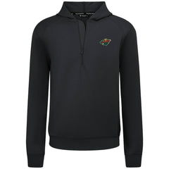 NHL Black Minnesota Wild Levelwear Technic Quarter-Zip Pullover Hoodie