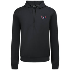 NHL Black Washington Capitals Levelwear Technic Quarter-Zip Pullover Hoodie