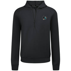 NHL Black San Jose Sharks Levelwear Technic Quarter-Zip Pullover Hoodie