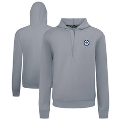 NHL Gray Winnipeg Jets Levelwear Technic Quarter-Zip Pullover Hoodie