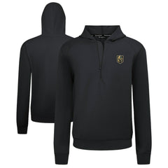 NHL Black Vegas Golden Knights Levelwear Technic Quarter-Zip Pullover Hoodie