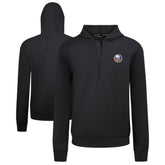 NHL Black New York Islanders Levelwear Technic Quarter-Zip Pullover Hoodie