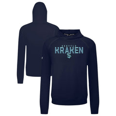 NHL Deep Sea Blue Seattle Kraken Levelwear Mandate Carve Tri-Blend Pullover Hoodie