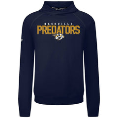 NHL Navy Nashville Predators Levelwear Mandate Carve Tri-Blend Pullover Hoodie