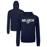 NHL Navy Colorado Avalanche Levelwear Mandate Carve Tri-Blend Pullover Hoodie