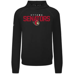 NHL Black Ottawa Senators Levelwear Mandate Carve Tri-Blend Pullover Hoodie