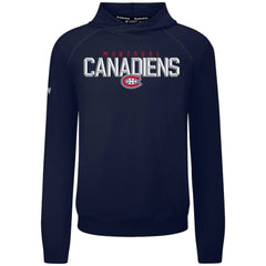 NHL Navy Montreal Canadiens Levelwear Mandate Carve Tri-Blend Pullover Hoodie