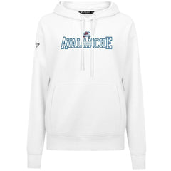 NHL White Colorado Avalanche Levelwear Women's Adorn Journey Pullover Hoodie