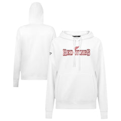 NHL White Detroit Red Wings Levelwear Women's Adorn Journey Pullover Hoodie
