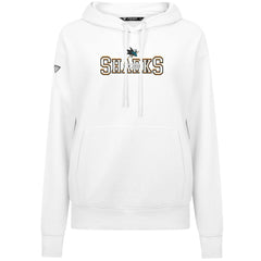 NHL White San Jose Sharks Levelwear Women's Adorn Journey Pullover Hoodie