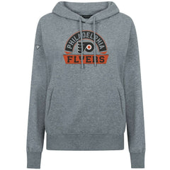 NHL Gray Philadelphia Flyers Levelwear Women's Adorn Banner Arch Pullover Hoodie