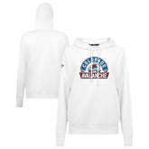 NHL White Colorado Avalanche Levelwear Women's Adorn Banner Arch Pullover Hoodie