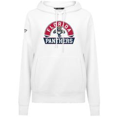 NHL White Florida Panthers Levelwear Women's Adorn Banner Arch Pullover Hoodie