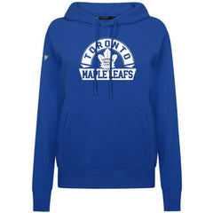 NHL Royal Toronto Maple Leafs Levelwear Women's Adorn Banner Arch Pullover Hoodie