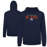 NHL Navy Edmonton Oilers Levelwear Podium Carve Pullover Hoodie