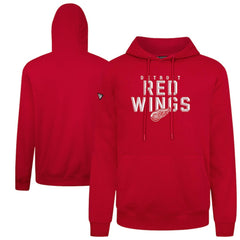 NHL Red Detroit Red Wings Levelwear Podium Carve Pullover Hoodie