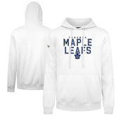 NHL White Toronto Maple Leafs Levelwear Podium Carve Pullover Hoodie