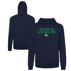 NHL Navy Vancouver Canucks Levelwear Podium Carve Pullover Hoodie