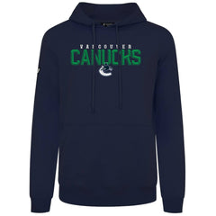 NHL Navy Vancouver Canucks Levelwear Podium Carve Pullover Hoodie