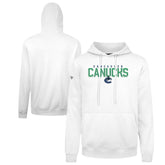 NHL White Vancouver Canucks Levelwear Podium Carve Pullover Hoodie