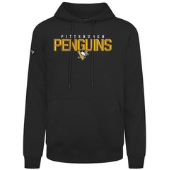 NHL Black Pittsburgh Penguins Levelwear Podium Carve Pullover Hoodie