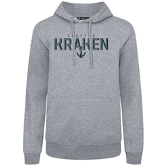 NHL Gray Seattle Kraken Levelwear Podium Carve Pullover Hoodie