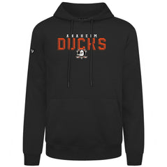 NHL Black Anaheim Ducks Levelwear Podium Carve Pullover Hoodie