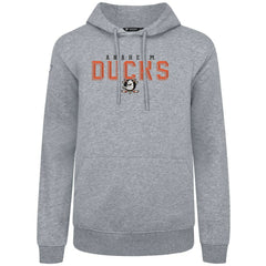 NHL Gray Anaheim Ducks Levelwear Podium Carve Pullover Hoodie