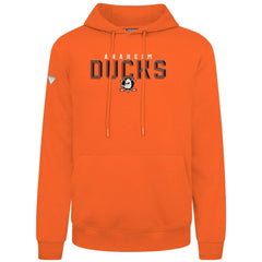 NHL Orange Anaheim Ducks Levelwear Podium Carve Pullover Hoodie