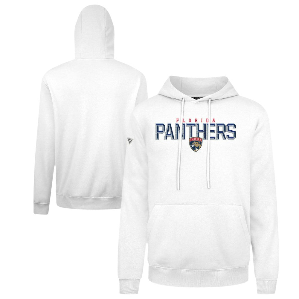 NHL White Florida Panthers Levelwear Podium Carve Pullover Hoodie