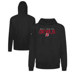NHL Black New Jersey Devils Levelwear Podium Carve Pullover Hoodie